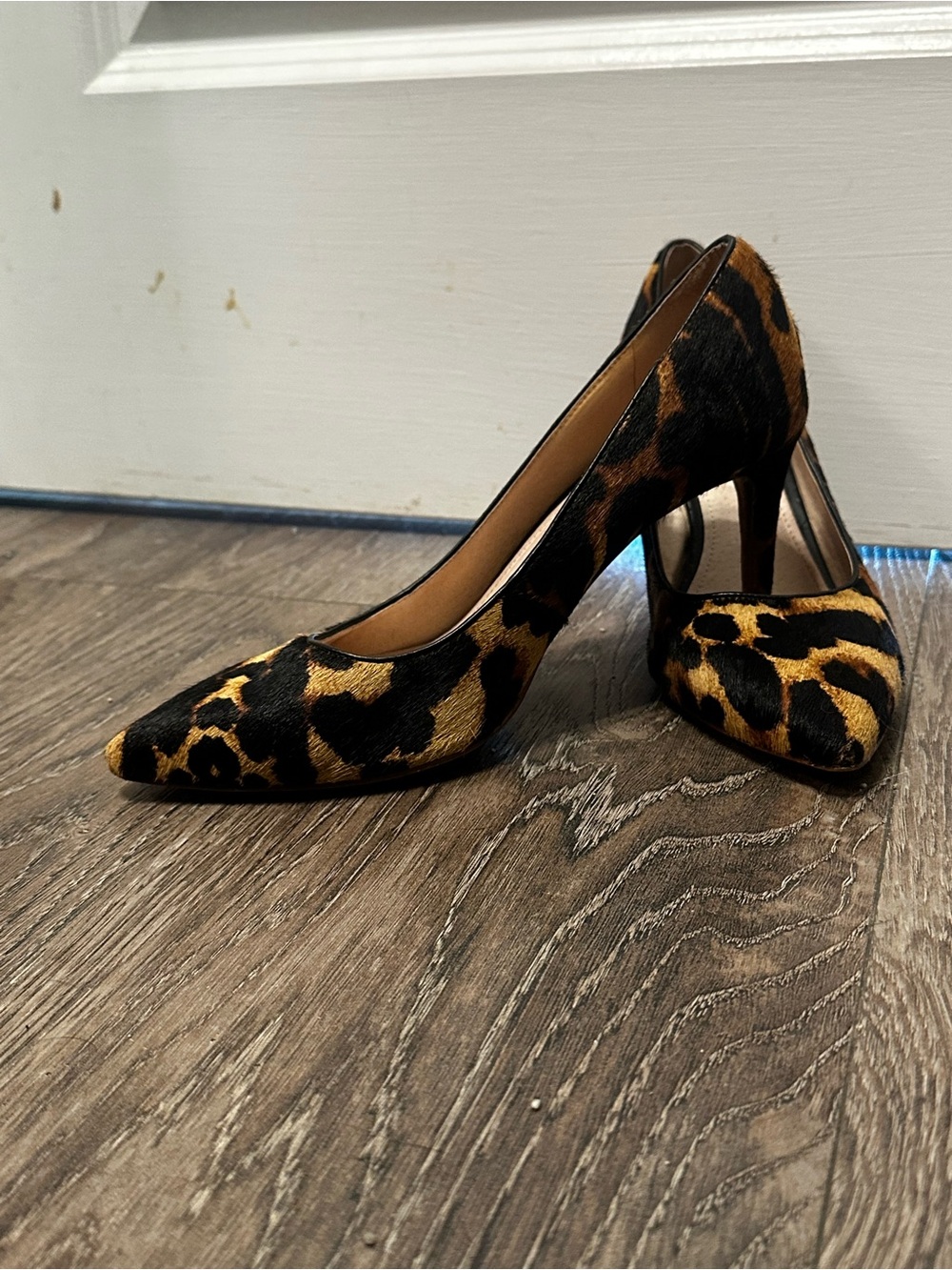 Women's Leopard Print Pointed-Toe High Heels